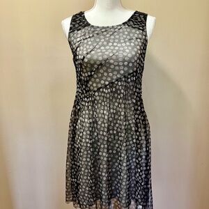 Hem and Thread Sheer Polka Dot Dress Size Small